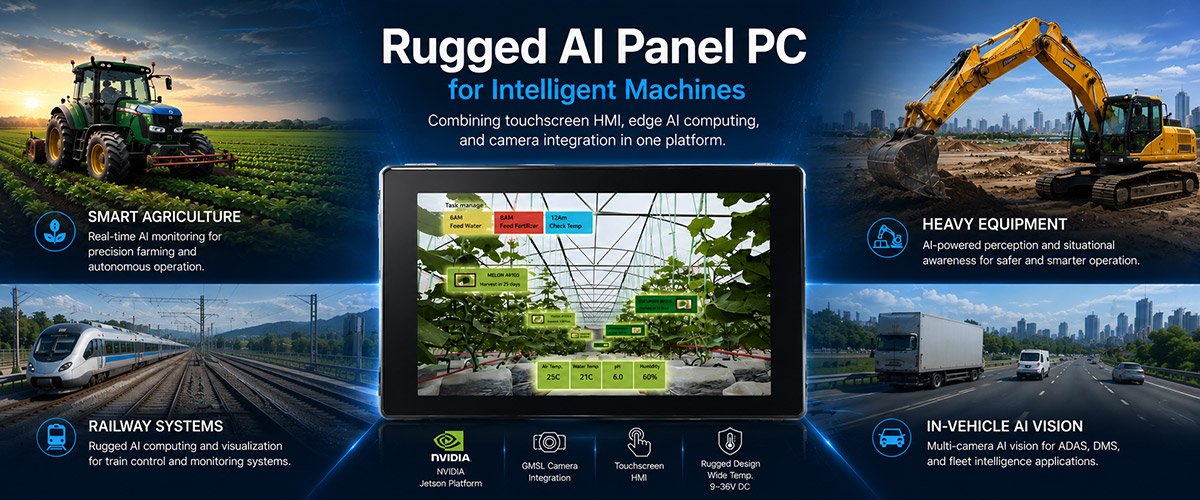 Rugged AI Panel PC Applications